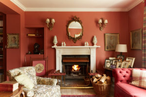 Kinloch Lodge interior whisky bar sitting area